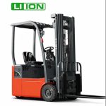 chariot élévateur électrique 1,2 tonne CPD 12 H4 vue latérale avec mât triplex
