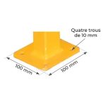platine fixation acier mezzanine industrielle