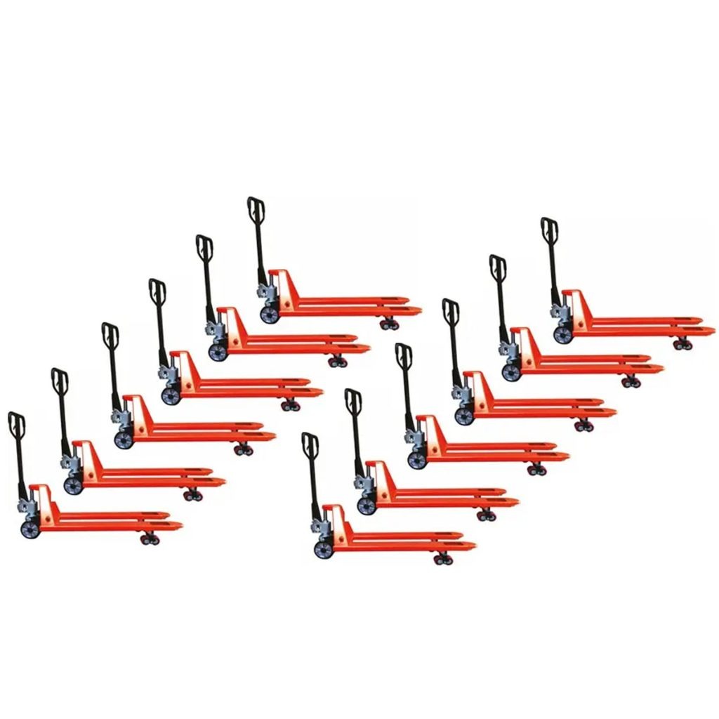 Lot de 12 transpalettes manuels SDF25 1150 mm