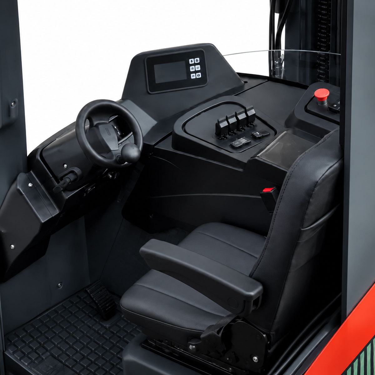 poste conduite chariot à mât rétractable lithium