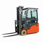 Chariot élévateur HELI CPD20 G3 avec cabine rigide et fourches